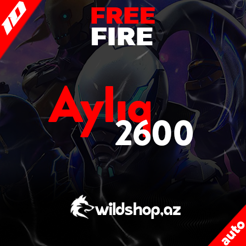 Free Fire Aylıq - 2600 Almaz (Endirimli)
