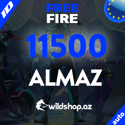 Free Fire 11500 Almaz EU